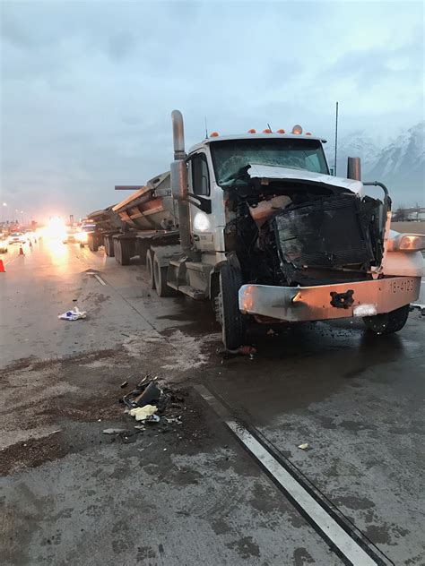 Fatal crash on I-15 in Salt Lake County. On Wednesday, February 22, 2023, at approximately 5:13 pm, a black Subaru Legacy entered I-15 northbound from 5300 South on-ramp. The vehicle’s driver started to lose control in the snowy road conditions. The car was fishtailing and swerved into lane two in front of a tow truck hauling a vehicle.