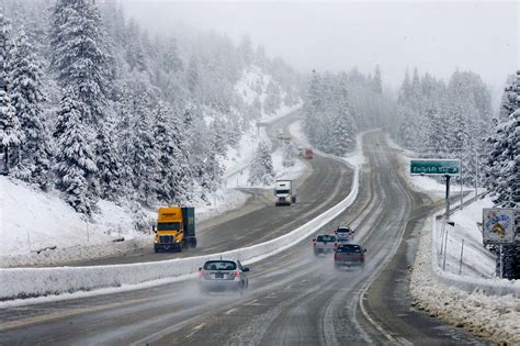 Caltrans says maximum chains are required for trucks, and traffic will be allowed through the Donner Pass area single file with a 30 mph speed limit. ... Road Hunter app updates weather map views.. 