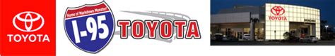 I95 toyota. I-95 Toyota of Brunswick. Sales: Call Sales Phone Number 912-267-1888 Service: Call Service Phone Number 912-267-1888 Parts: Call Parts Phone Number 912-267-1888. 1000 Millennium Blvd., Brunswick, GA 31525 . Inventory. New Vehicles; Pre-Owned Vehicles; Manager Specials; Fortress Certified Inventory; Financing. … 