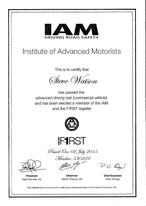 IAM-Certificate Zertifizierung