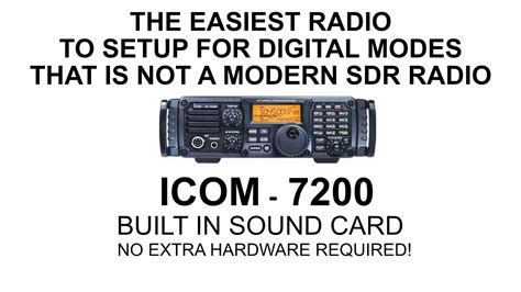 IC 7200 Digital Modes - YouTube