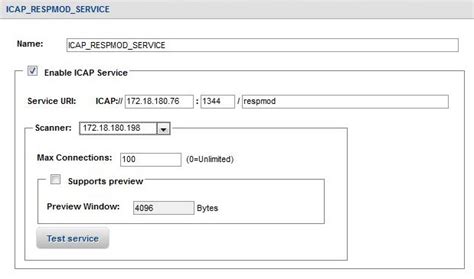 ICAP REQMOD/RESPMOD Error Code