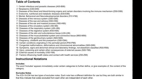 ICD 10 CM Coding Tips Instructional Notes YouTube