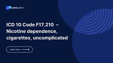 ICD-10: F17.200 - Nicotine dependence, unspecified, uncomplic...