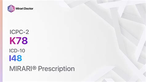 ICD-10: I48 - Atrial fibrillation and flutter...