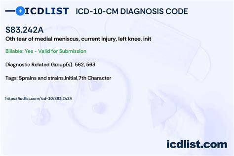 ICD-10-CM Code S83.242A - ICD-10 Data and Code Lookup