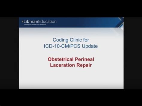 ICD-10-PCS Repair, obstetric laceration, periurethral - Belgium