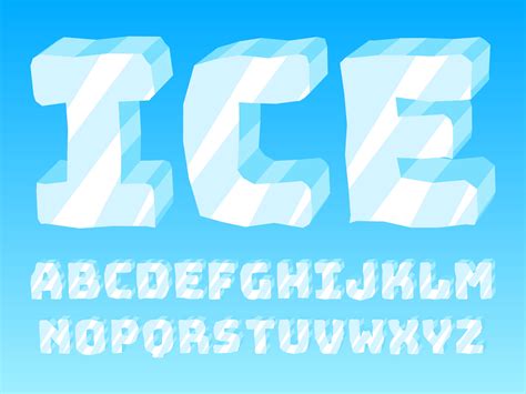 Ice font Vectors - Download Free High-Quality Vectors … - muktibox.com