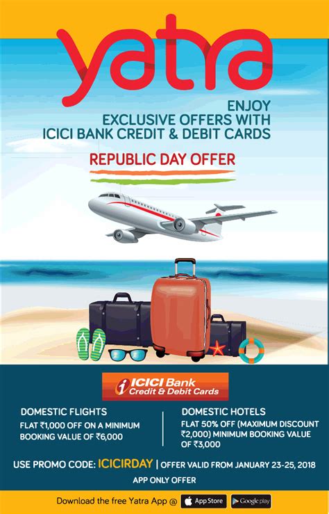 ICICI Credit Card Yatra Offer