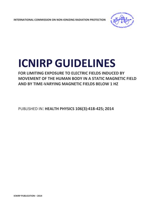 ICNIRP GUIDELINES - International Commission on Non-Ionizing … - wintechmobiles.com