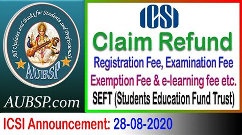 ICSI SEFT Students Education Fund Trust for 100% Scholarship