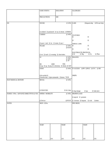 ICU Progress Note TemplateRevised