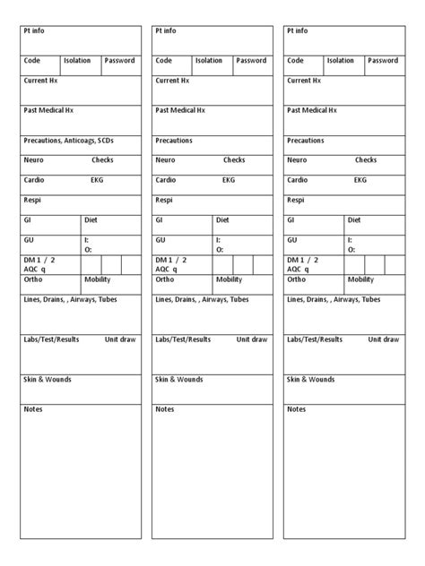 ICU Sheet 01 Form PDF
