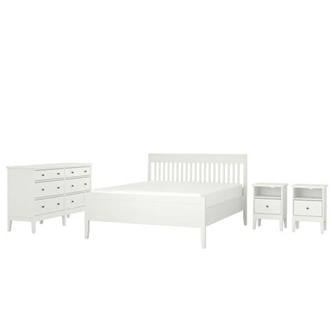 IDANAS beyaz 140x200 cm yatak odası takımı 89488040 IKEA.