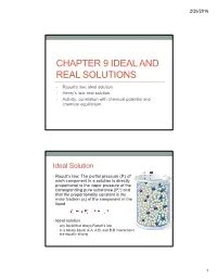 IDEAL AND REAL SOLUTIONS 1 - QMUL - wintechmobiles.com
