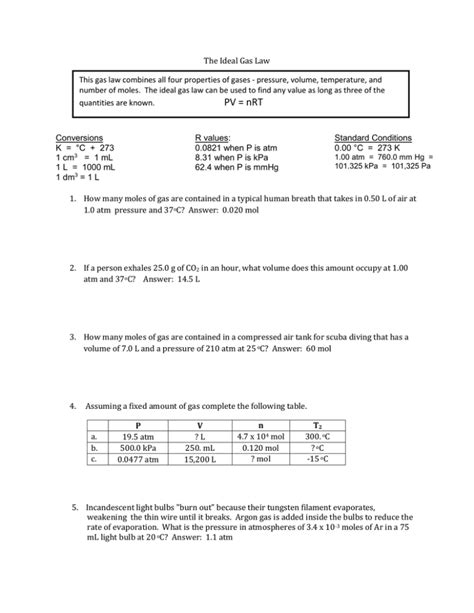 Ideal Gas Law Practice Problems | PDF - Scribd - wintechmobiles.com