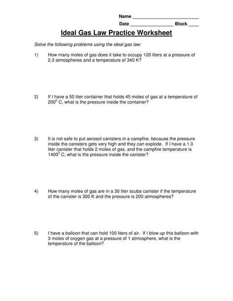Ideal Gas Law Practice Problems Flashcards | Quizlet - wintechmobiles.com
