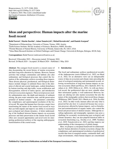 Ideas and perspectives: Human impacts alter the … - raincitystudios.com