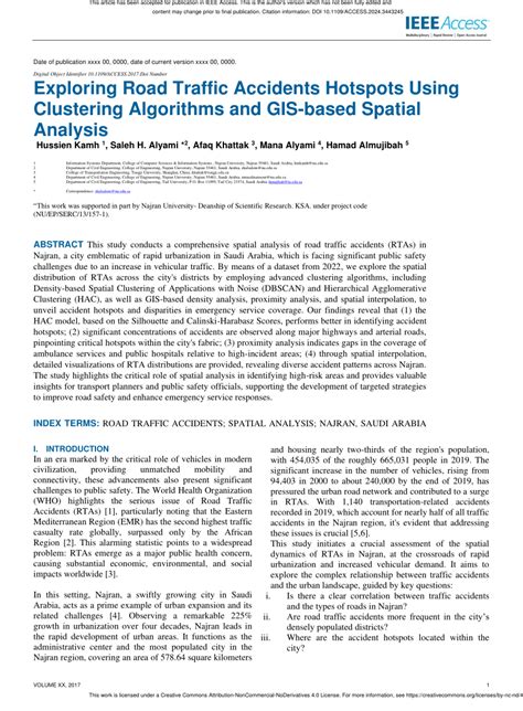 Identification of Accident Hotspots Using Clustering Algorithms in ... - coolestguyplanet.net
