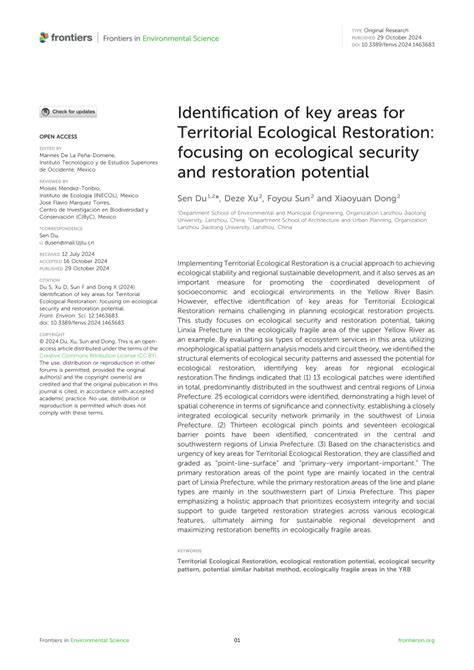 Identification of priority areas for territorial ecological ... - raincitystudios.com