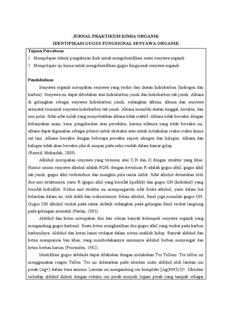 Identifikasi Gugus Fungsional Senyawa Organik | PDF - wintechmobiles.com