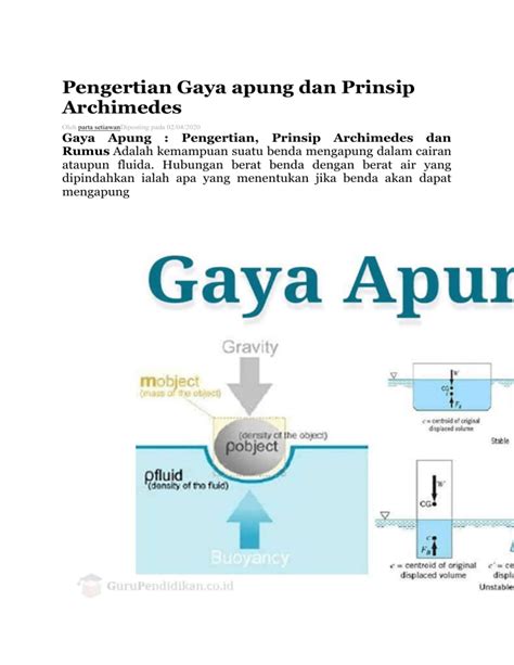 Identifikasilah hubungan antara gaya apung dan ber... - Roboguru - wintechmobiles.com