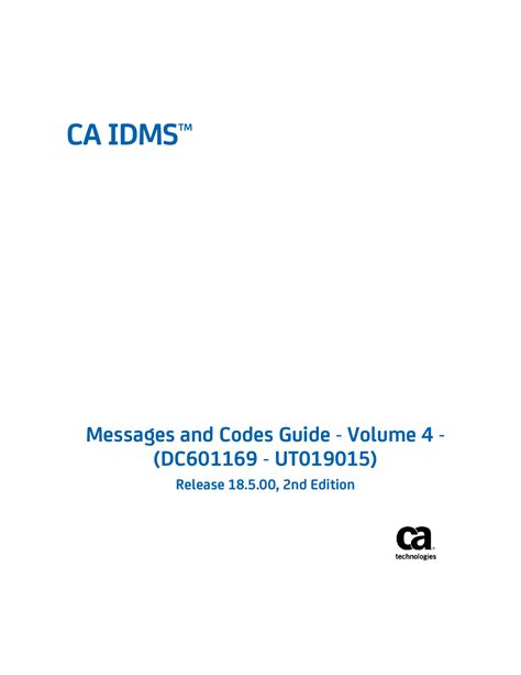 IDMS™ Messages