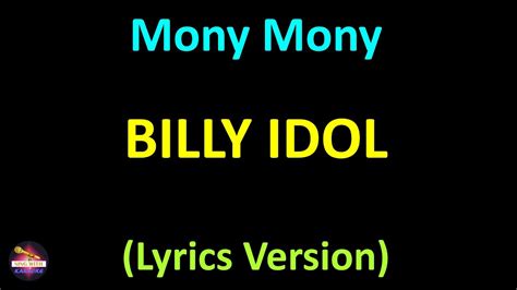 IDOL BILLY - MONY MONY LYRICS - SongLyrics.com