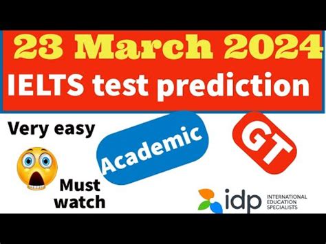 IELTS exam prediction 26 March 2024 - YouTube