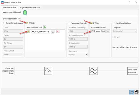 IF Filter (User Correction, Playback User Correction) - Keysight