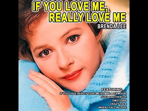 IF YOU LOVE ME (EN ESPAÑOL) - Brenda Lee - LETRAS.COM