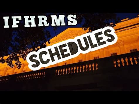 IFHRMS-SALARY SCHEDULE PRINT OUT - YouTube