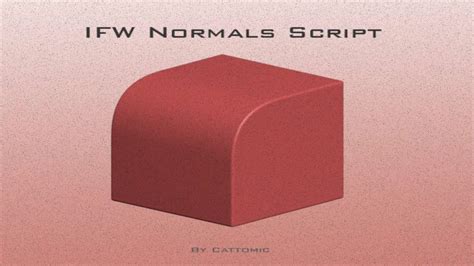 IFW Normals Script Demo - YouTube