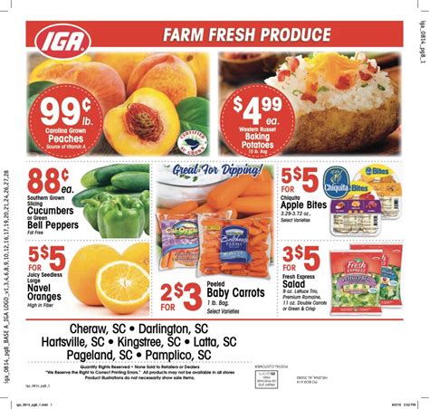 IGA in Elgin SC Easter Ads & Coupons