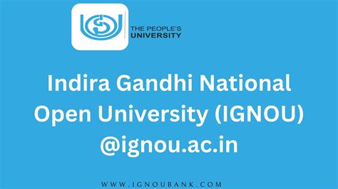 IGNOU Results - Indira Gandhi National Open University