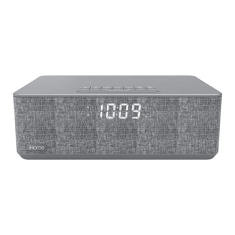 IHOME IBT233V2 CLOCK RADIO INSTRUCTION MANUAL