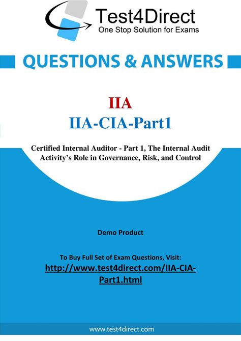 IIA-CIA-Part1 Testantworten