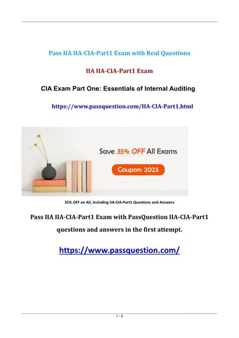 IIA-CIA-Part1 Zertifikatsfragen