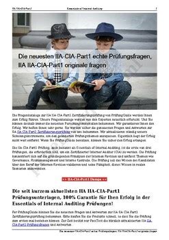 IIA-CIA-Part1-German Echte Fragen