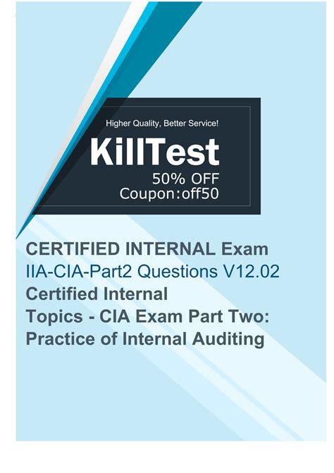 IIA-CIA-Part2 Prüfungsunterlagen