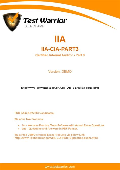 IIA-CIA-Part3 PDF Demo