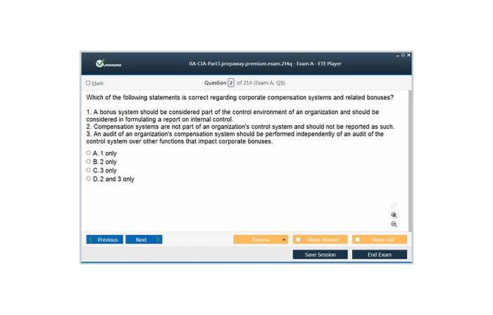 Reliable IIA-CIA-Part3 Exam Sims