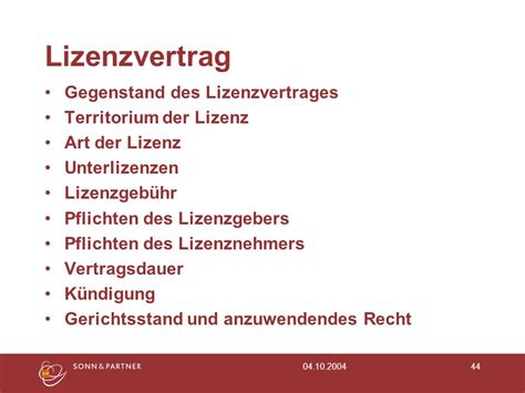 III. Rechtscharakter des Lizenzvertrages