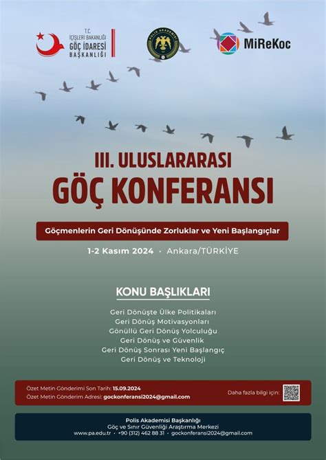 III. ULUSLARARASI GÖÇ KONFERANSI Göçmenlerin Geri  Polis Akademisi. 
