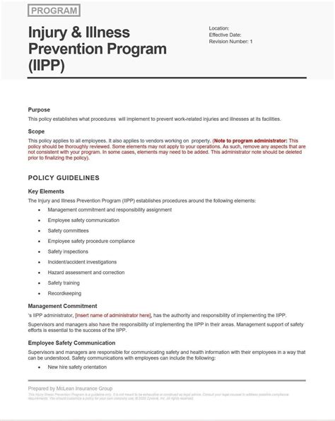 IIPP Form
