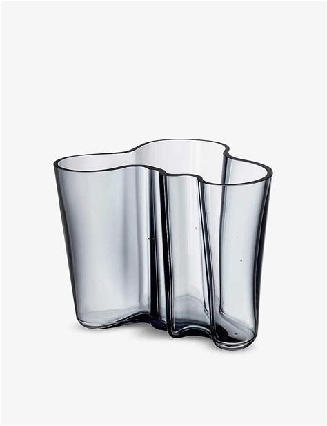 IITTALA - Aalto glass vase 16cm Selfridges.com