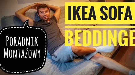 IKEA BEDDINGE montaż sofy do siedzenia i spania - YouTube