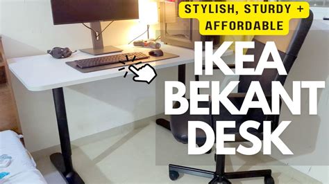 IKEA BEKANT Adjustable Desk Assembly Instructions