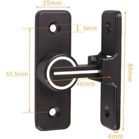Illuminated 90° Sliding Interior Door Lock, Hook Latch ... - ManoMano - raincitystudios.com