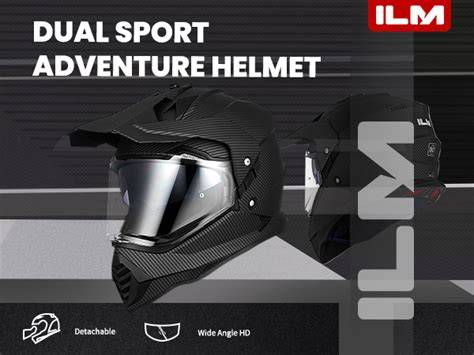 ILM Dual Sport Adventure Motocross Motorcycle Helmet with Pinlock ... - raincitystudios.com